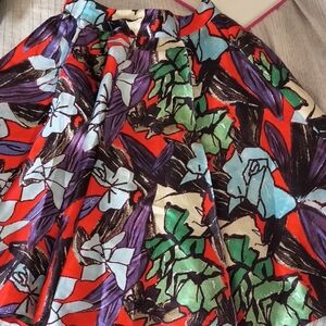 Gracia Multicolor Floral A-Line Skirt